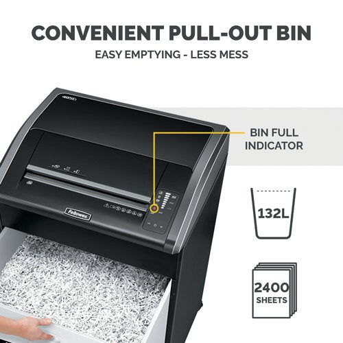 Fellowes Powershred® 485Ci P-4 Cross-Cut Heavy Duty Shredder