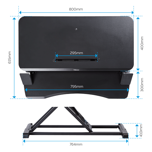 Fellowes Corsivo Sit-Stand Desk Workstation