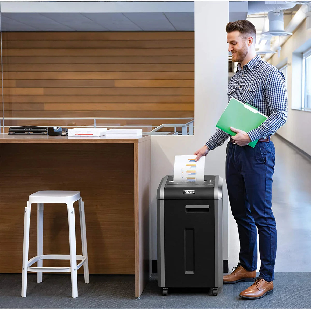 Fellowes Powershred® 225Ci P-4 Cross-Cut Office Shredder