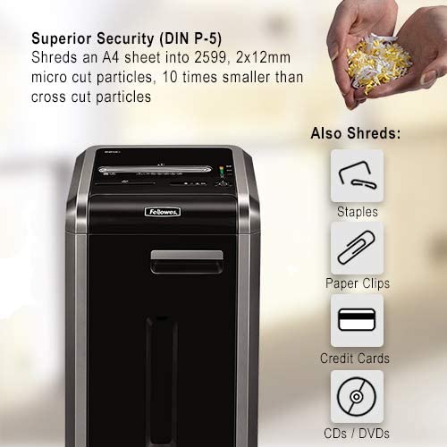 Fellowes Powershred® 225Mi P-5 Micro-Cut Shredder