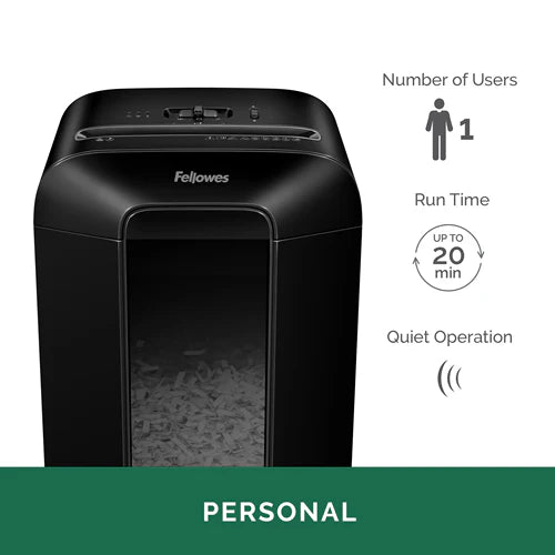 Fellowes Powershred® LX85 P-4 Cross-Cut Small Office Shredder