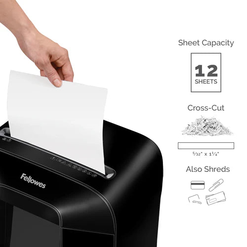 Fellowes Powershred® LX85 P-4 Cross-Cut Small Office Shredder