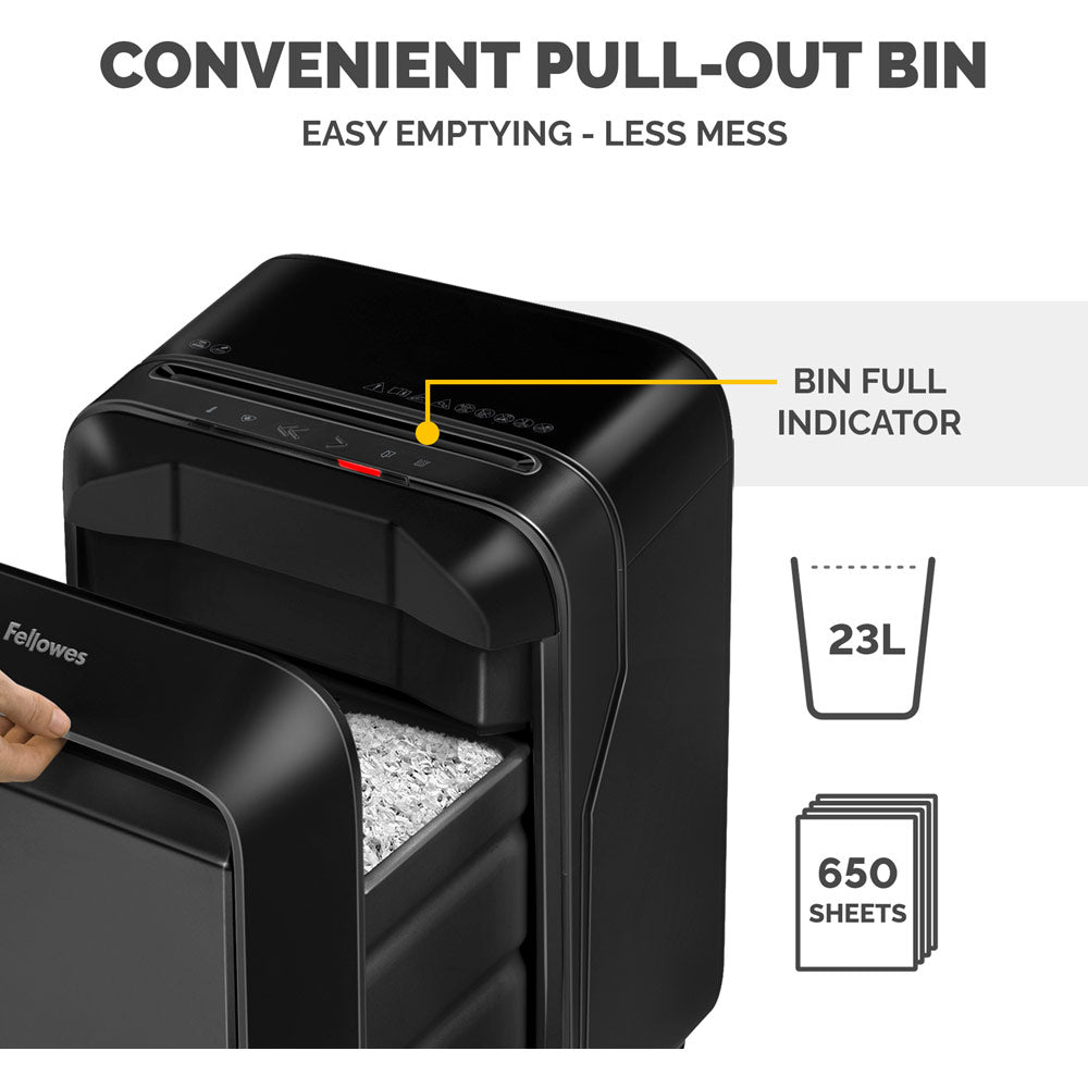 Fellowes Powershred® LX211 P-5 Micro-Cut Small Office Shredder