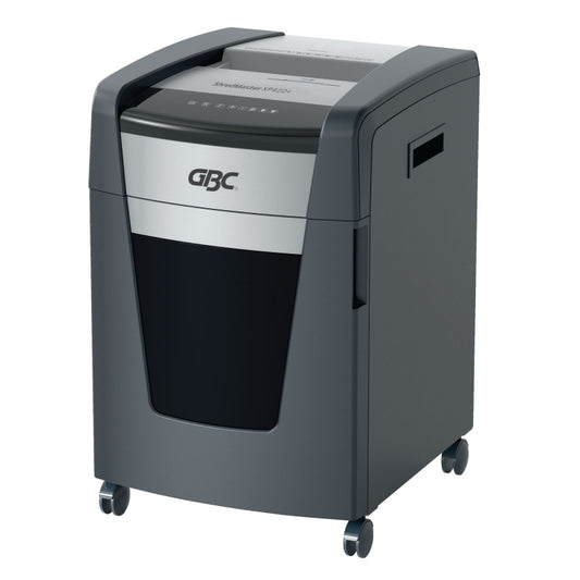GBC ShredMaster XP420+ P-4 cross cut departmental shredder with 60L bin and jam free active sensing technology