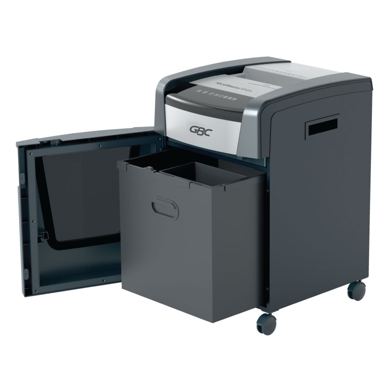 GBC ShredMaster XP420+ P-4 cross cut departmental shredder with 60L bin and jam free active sensing technology