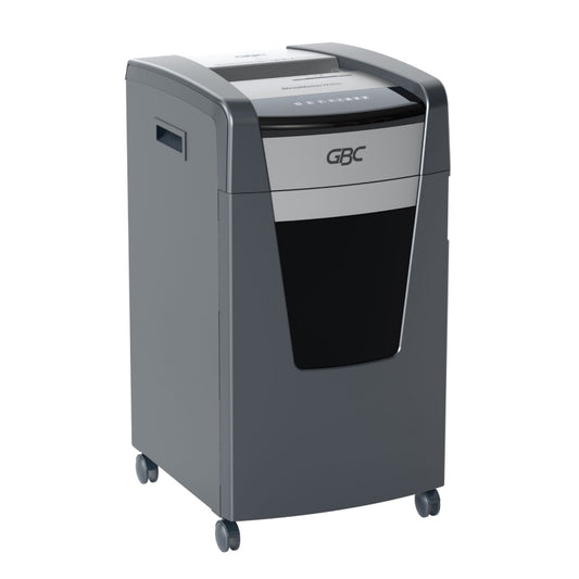 GBC ShredMaster XP422+ P-5 micro cut departmental shredder with 60L bin and jam free active sensing technology