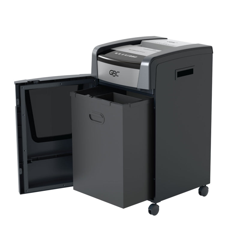 GBC ShredMaster XP422+ P-5 micro cut departmental shredder with 60L bin and jam free active sensing technology