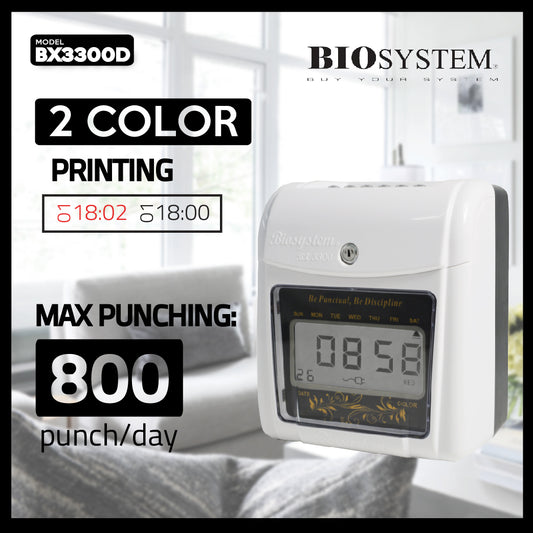 Biosystem BX3300D ( Digital ) Time Recorder Machine ( Heavy Duty )