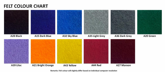 Wall Mount Green Felt Notice Board with Aluminium Frame