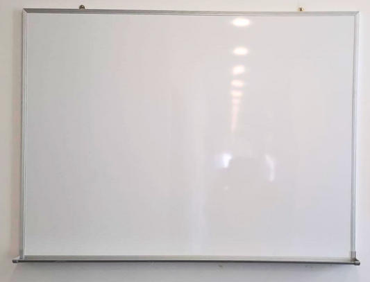 Wall Mount Magnetic Whiteboard with Aluminium Frame & Pen Tray