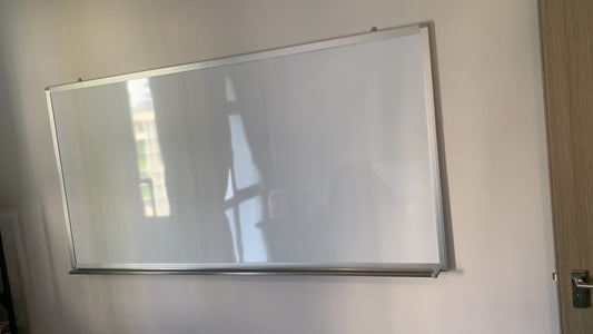 Wall Mount Magnetic Whiteboard with Aluminium Frame & Pen Tray
