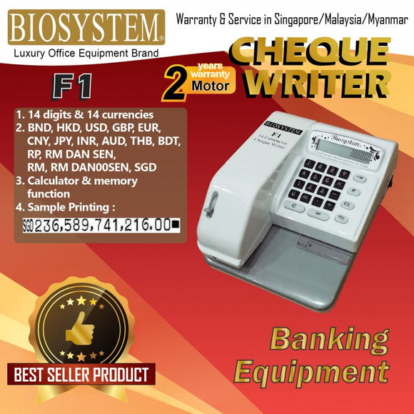 Biosystem F1 Cheque Writer
