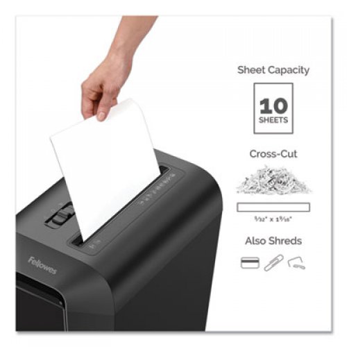 Fellowes Powershred® LX65 P-4 Cross-Cut Personal Shredder