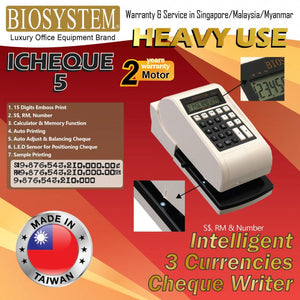 Biosystem iCheque 5 Cheque Writer