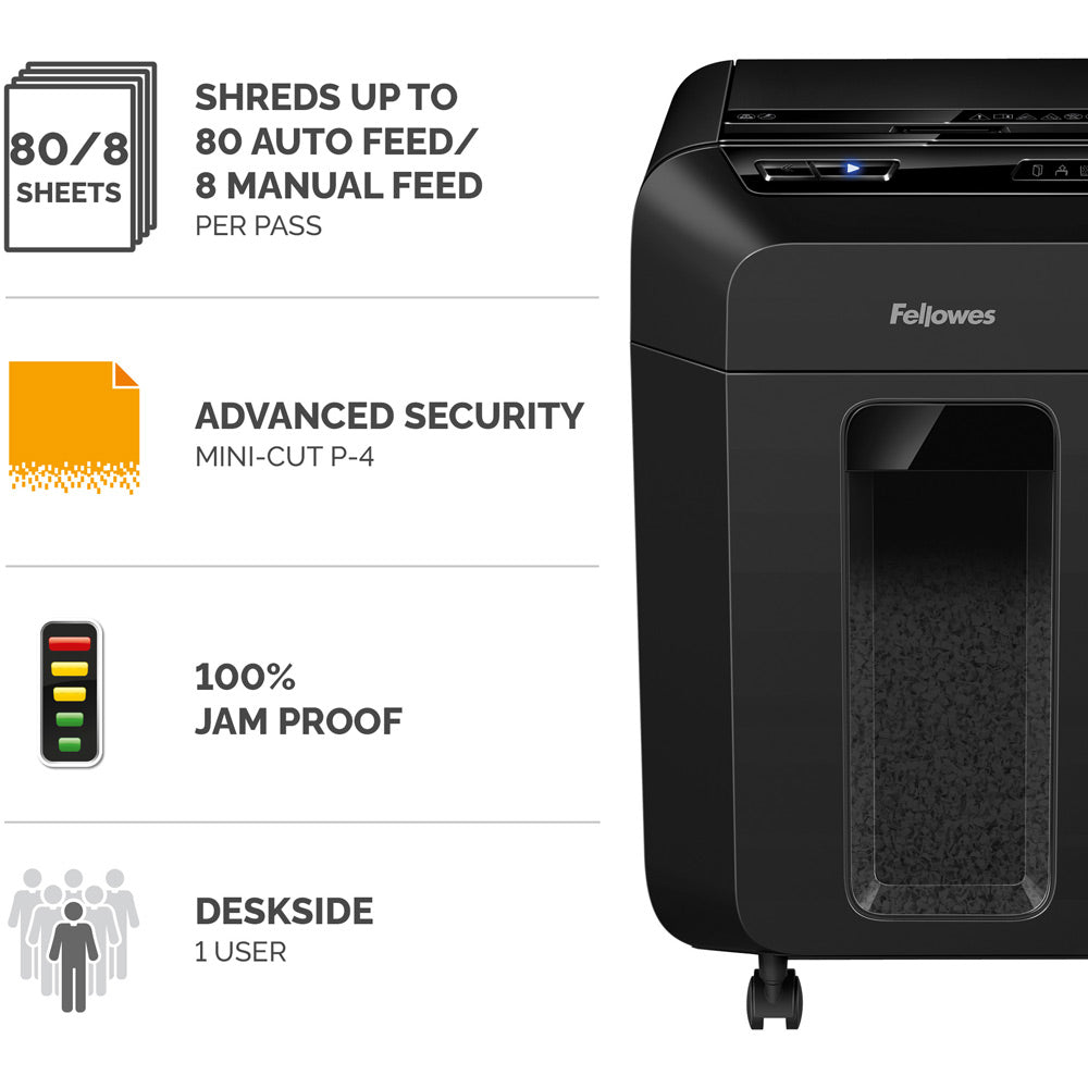 Fellowes AutoMax 80M Mini Cut Shredder ( NEW )