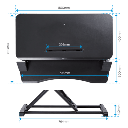 Fellowes Corsivo Sit-Stand Desk Workstation