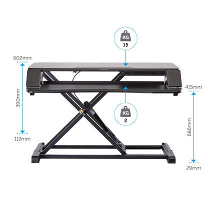Fellowes Corsivo Sit-Stand Desk Workstation
