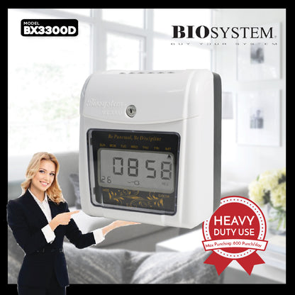 Biosystem BX3300D ( Digital ) Time Recorder Machine ( Heavy Duty )