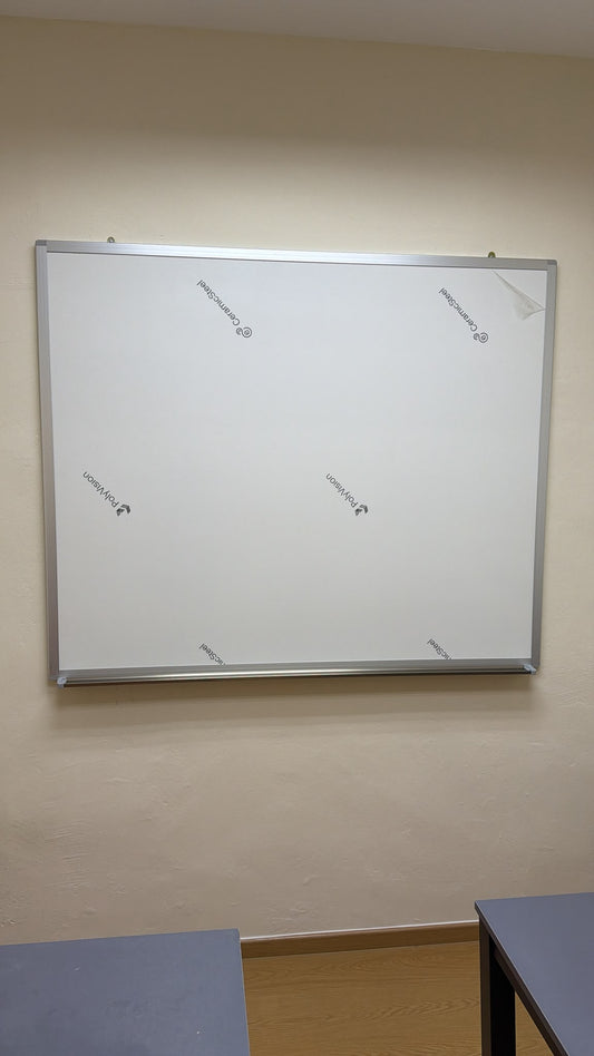 Wall Mount Magnetic Whiteboard E3 Enamel Porcelain Matt Surface