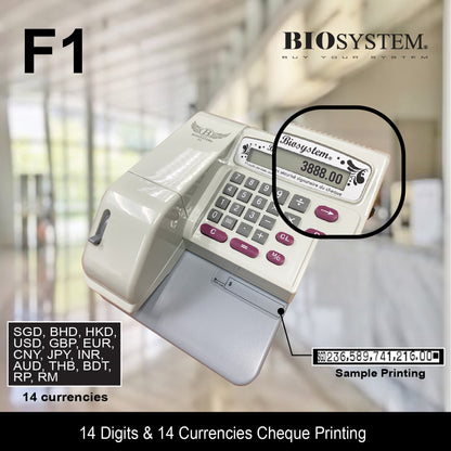 Biosystem F1 Cheque Writer
