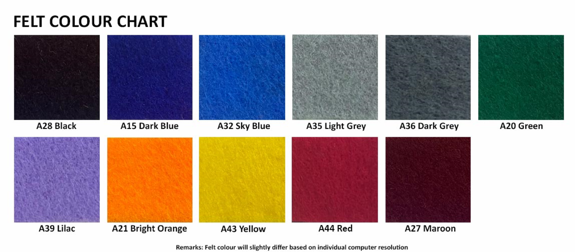 Wall Mount Green Felt Notice Board with Aluminium Frame