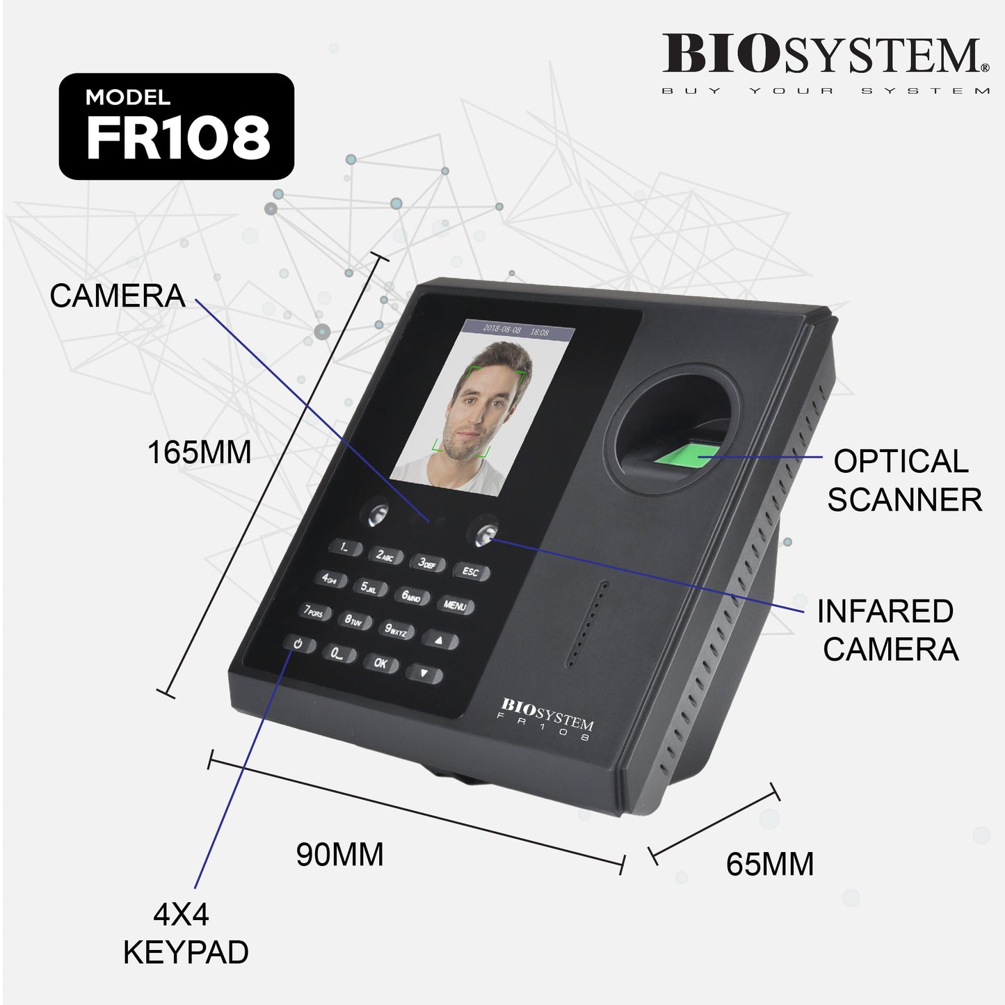 Biosystem FR108 Time Attendance System